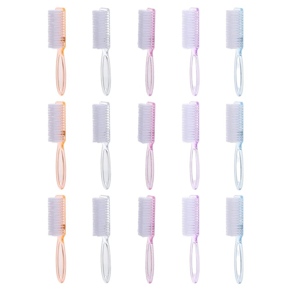 15pcs Nail Brush Nails Supplies Nail Cleaning Brush Nail Cleaner for Nail Salon Manicure Brush Nail Scrubbing Pedicure Scrubbing Tool Manicure Tools Household