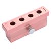 12.1 Dual Uses Lipstick, DIY Lip Balm Maker 2/4/6 Cavity Household Beauty Lipstick Tool, Rose Gold Aluminum Alloy Maker Tool (4 holes) view 1