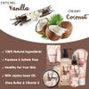 Aqua Elegante Spa Gift Basket - Luxury Bath Set with Body Wash, Bubble Bath, Lotion, Salts, Scrub, Spray, Shower Puff, Towel, Gifts for Women, Mom, Wife, Her - Coconut & Vanilla view 4