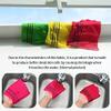 Asian Exfoliating Bath Washcloth - Red & Green 8ea + Silicone Massage Glove 1ea Set view 3