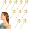 10 Pcs Star Hair Clips Wedding Bridal Bobby Pins Metal Hair Barrettes Non-Slip Hair Clip Sparkling Headpieces Fashion Hair Barrettes for Women and Girls view 1