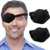 2PCS Eye Patches,AMZVIO 3D EyePatch for Adults,Adjustable Medical Eyepatch for Left or Right eye, Large Soft Eye patch for Lazy Eye, Black(Large Size) view 1