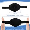 2PCS Eye Patches,AMZVIO 3D EyePatch for Adults,Adjustable Medical Eyepatch for Left or Right eye, Large Soft Eye patch for Lazy Eye, Black(Large Size) view 4