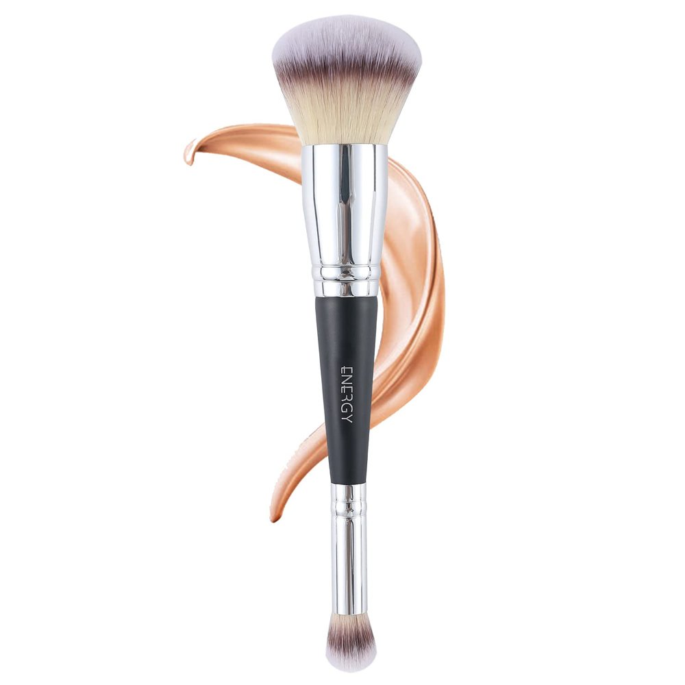 ENERGY Foundation Brushes for Liquid Foundation Makeup Brushes Dual-ended Foundation Brush Concealer Brush Under Eye Ideal for Liquid, Cream, Powder,Blending, Buffing Flawless Face Brush