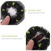 12 Pcs Bun Net Pocket Fabric Hair Rope To Weave view 2