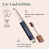 trestique Brow Pencil And Gel, Refillable Eye Brow Pencil With Built-In Brow, Clean Beauty Eyebrow Pencil And Brow Gel, Sustainable 2-In-1 view 2