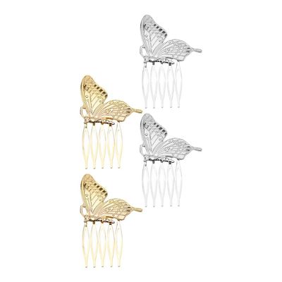 Beaupretty 4pcs Butterfly Hair Clamps Hair Clip Secure Grip Salon Accessory