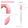 Silicone Lip Scrub Brush - Double-Sided Exfoliating Tool for Dark and Chapped Lips, Cleaner for Smoother and Fuller Appearance4PC view 4