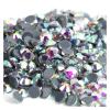 Quality Crystal AB/Crystal Clear Super Bright Glass Strass Iron On Hotfix Rhinestones for Fabric Garment/Nail Art (Color : Glue AB, Size : Ss50 144pcs) view 1