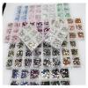 1200pcs Mix Sizes Glass Crystal Non Hot Fix Rhinestone Set Flatback 3D Crystal Nail Art Rhinestones Decorations for Garment/Nail (Color : Green Volcano) view 4