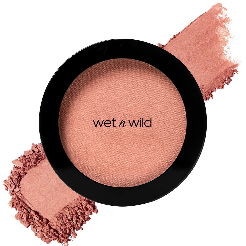 wet n wild Color Icon Blush, Effortless Matte Natural Sheer Glow & Seamless Blend, Luxuriously Infused Smooth Jojoba Oil, Cruelty-Free & Vegan - Pearlescent Pink(Packaged)