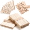 HOOMBOOM 4 Style Assorted Wax Applicators - 300 Pcs Wooden Spatulas for Body, Legs, Face, Eyebrow Hair Removal or Wood Crafts view 1