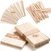 HOOMBOOM 4 Style Assorted Wax Applicators - 300 Pcs Wooden Spatulas for Body, Legs, Face, Eyebrow Hair Removal or Wood Crafts view 2
