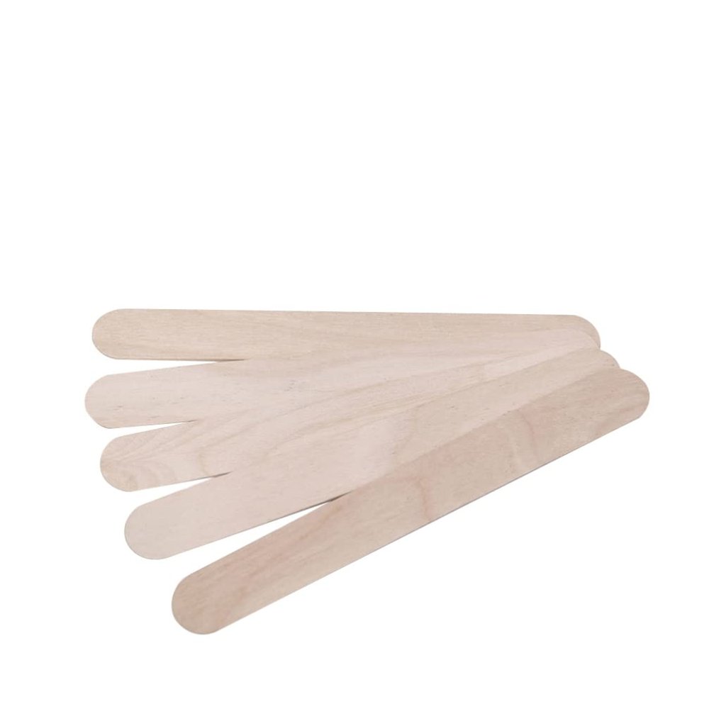 FOMIYES Professional Waxing Kit Wooden Spatulas Non Stick Wax Applicators for Nose Face Skincare Tools