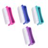 Healifty 4Pcs Handle Grip Nail Brush Fingernail Brush Cleaner Scrubbing Kit Pedicure Tool for Toes Nails Men Women Bathroom Kitchen Random view 1