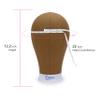 EERYA 22 Inch Wig Head Stand Set for Wig Making Display Styling Training Poly Canvas Block Head with Mount Hole Mannequin Manikin Head Stand( 22 Inch) view 2