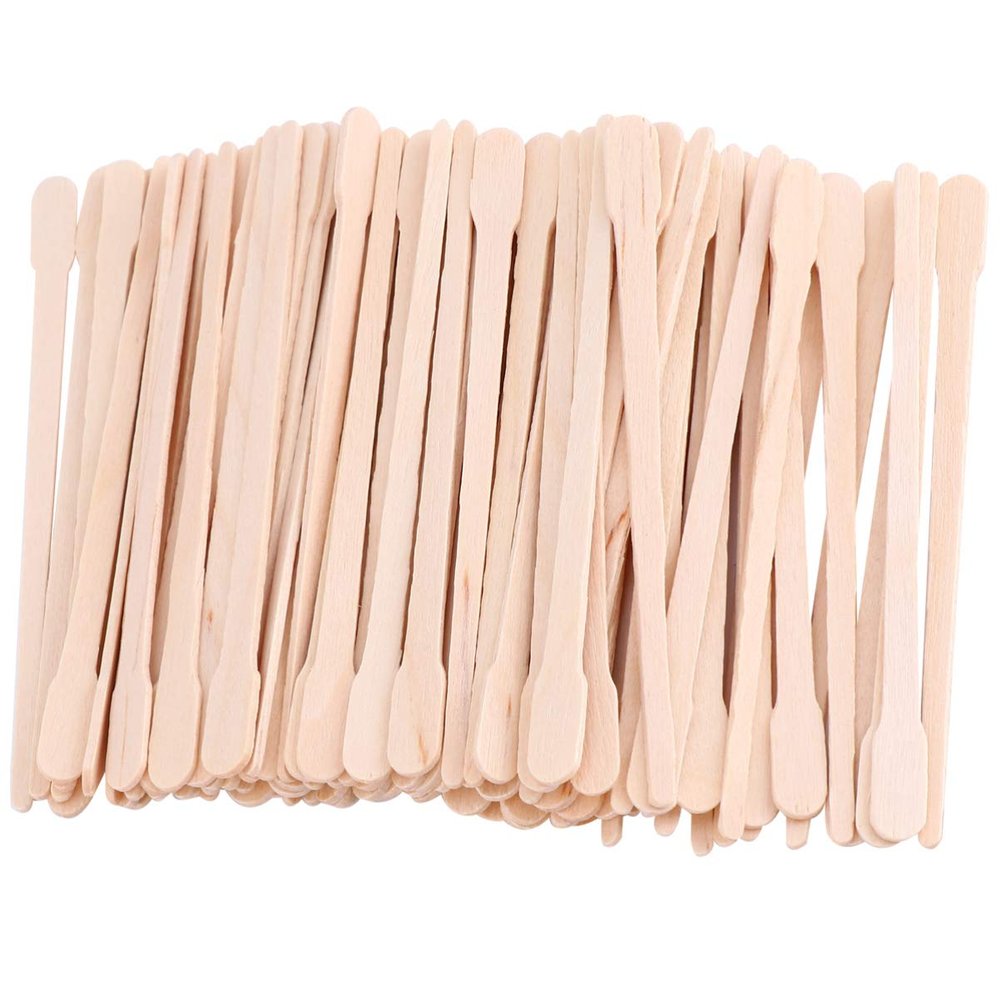 FOMIYES 600pcs Hair Removal Kit Wood Applicator Wood Popsicle Sticks Waxing Sticks Sticks for Hair Removal Applicator Spatulas Spatula Nail Scraper Wooden Face Mud
