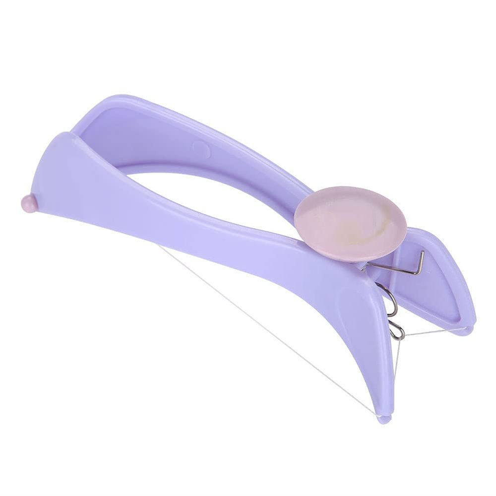 Facial Epilator, Comfortable Facial Hair Threading Removal ABS Threading Hair Removal Epilator with 10 Cotton Lines for Women(Glasses boxed)