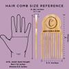 Controlled Chaos Bamboo Hair Comb - Detangling Comb for Thick Curly Hair, Long Tooth Wooden Comb for Men, Women & Kids view 4
