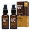 Every Man Jack Sandalwood Beard Oil - Moisturize & Soften Your Beard - Relieve Itch and Flakes - Made w/Naturally Derived Ingredients like Vitamin E, Argan Oil, and Borage Oil - 1 oz - 2 Pack view 1