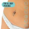 BASE LABORATORIES Piercing Aftercare Spray 4oz | Saline Spray for Piercings | Ear Piercing Cleaner | Saline Solution for Piercings | Keloid Bump Removal for Ears, Belly Nose Piercings - 2PK view 4