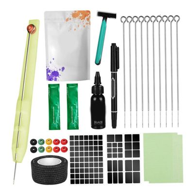 Hand Poke and Stick Tattoo Kit Tattoo Needles Template Sticker Body Artist Supplies 1RL