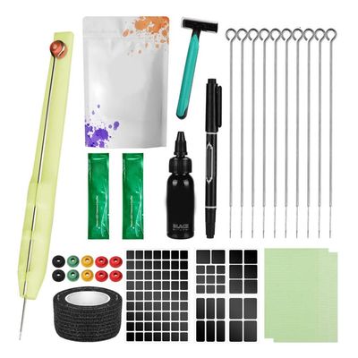 Hand Poke and Stick Tattoo Kit Tattoo Needles Template Sticker Body Artist Supplies 5RL