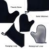 5 Piece Self Tanning Mitt Set with Tan Glove, Back Lotion Applicator, Face Mitt, Exfoliating Glove (Black) view 2