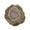 Toupee For Men Full Swiss Lace Front Transparent Lace Hair Replacement System Natural Human Hair Piece 7"X9", 1730 Medium Ash Blonde with 30% Gray Hair-100% density view 4