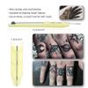 Hand Poke and Stick Tattoo Kit Tattoo Needles Template Sticker Body Artist Supplies 3RL view 3