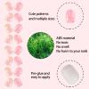 SIUSIO 120 Pcs 5 Pack Children Acrylic Fake Nails Press on Cute Pre-glue Full Cover Glitter Gradient Color Rainbow Short Kids Stick On False Nail Art Kits Set for Kids Little Girls -Colorful Summer view 3