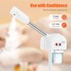 Ozone Facial Steamer With Hot Mist Function, Professional Spa Salon Face Steamer With Herbal & Aromatherapy, Adjustable Nozzle and Height for Esthetician (6359-White) view 4