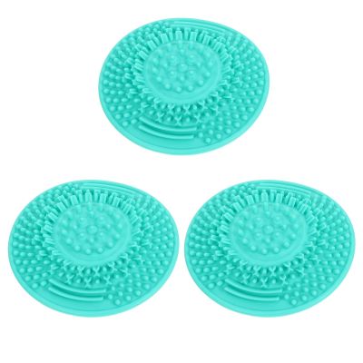 Beaupretty 3pcs makeup brush cup cosmetic brush cleaning bowl cosmetic brush cleaner makeup brush cleaning mat makeup brush cleaner portable brush with suction cup Eye shadow brush