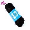 100% Brazilian Wool Hair Acrylic Yarn for African Hair Jumbo Braids/Senegalese Twist/Faux Locs/Wraps/Dreadlocks (1Roll, Natural Black) view 2
