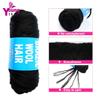 100% Brazilian Wool Hair Acrylic Yarn for African Hair Jumbo Braids/Senegalese Twist/Faux Locs/Wraps/Dreadlocks (1Roll, Natural Black) view 4