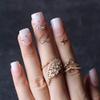 MqpQ Luxury Ombre Pink Press On Nails Short Square With Rhinestones Colorful Caviar Nude Fake Nails 24pc Glossy Full Cover False Nails For Women And Girls view 3