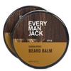 Every Man Jack Sandalwood Beard Balm - Moisturize, Strengthen And Style Your Beard w/Medium Hold - Made w/Naturally Derived Ingredients like Candelilla Wax and Shea Butter - 2 oz - 2 Pack view 1