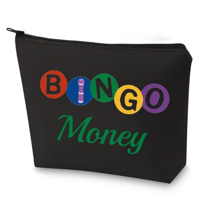 G2TUP Funny Gambling Game Lover Gift Money Game Zipper Bag Casino Gambling Gifts Toiletry Bag (Money BL)
