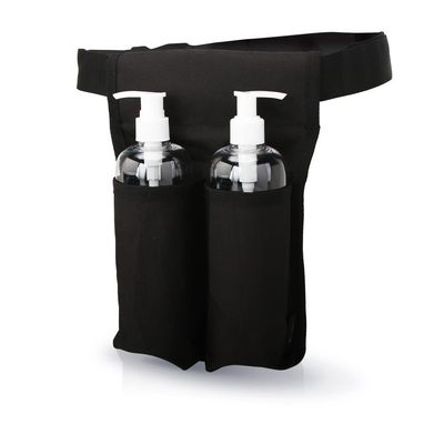 LANLAOER Massage Oil Holster Lotion Holster Premium Massage Bottle Bag Massage Waist Oil Case for 2 Bottles(Bag Only)(Two Bottle,Black)