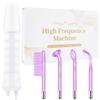 High Frequency Facial Wand - Uaike 4 in 1 Violet Portable Handheld High Frequency Facial Machine - at Home Face Skin Wand Device with 4 Pcs Purple Glass Tubes view 1