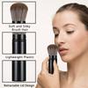 JewelryWe 2 PCS Cosmetic Beauty Makeup Minerals Powder Brush Travel Retractable Kabuki Brush,Foudation Blush Brush Cosmetic Tool view 2