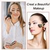 JewelryWe 2 PCS Cosmetic Beauty Makeup Minerals Powder Brush Travel Retractable Kabuki Brush,Foudation Blush Brush Cosmetic Tool view 4