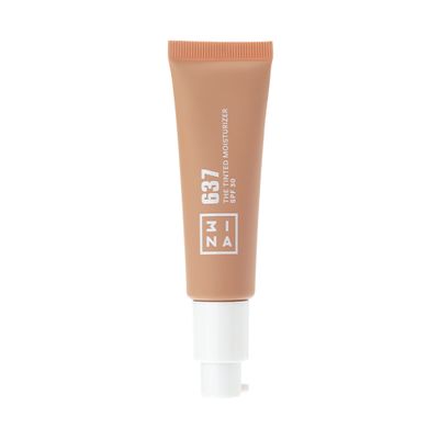 3INA The Tinted Moisturizer SPF 30  Tinted Face Moisturizer for Women with Hyaluronic Acid  Light to Medium Coverage Foundation  637  1.01 oz