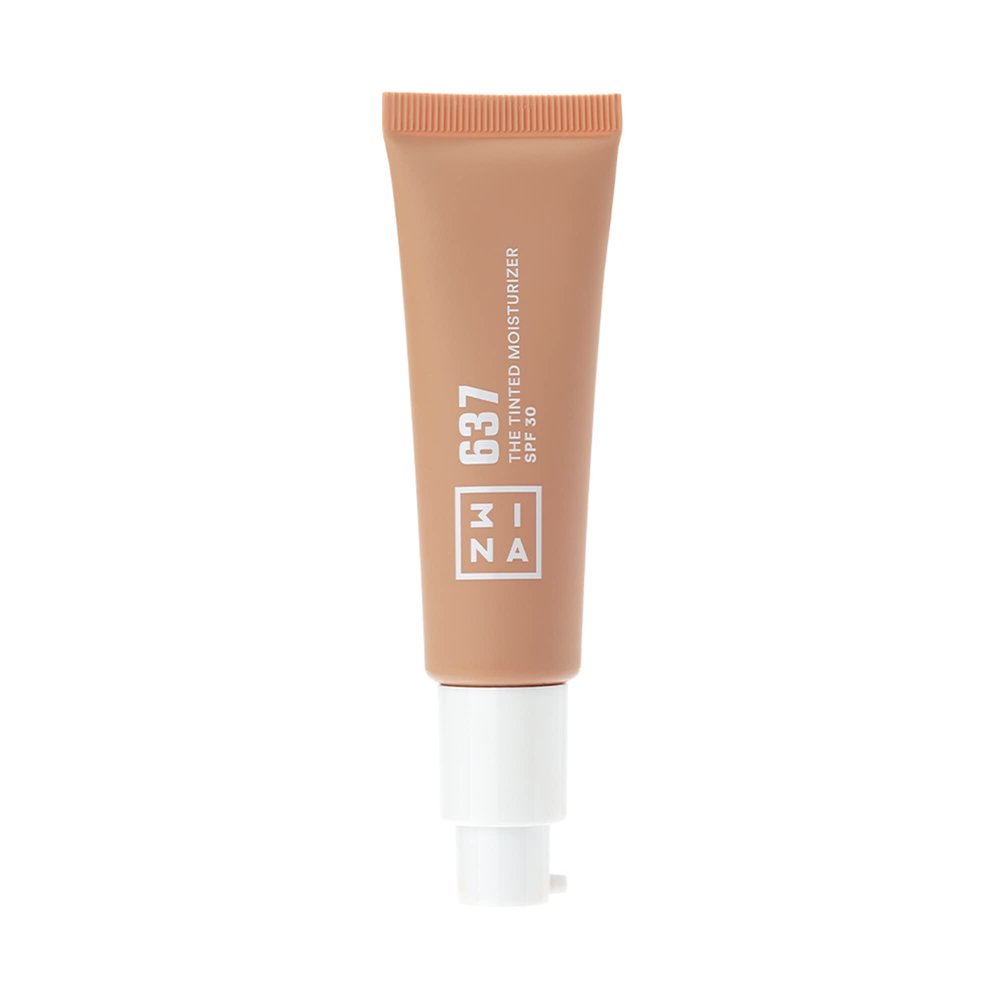 3INA The Tinted Moisturizer SPF 30  Tinted Face Moisturizer for Women with Hyaluronic Acid  Light to Medium Coverage Foundation  637  1.01 oz