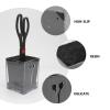 Beaupretty 1pc Hairdressing Scissor Socket Shear Holder Rack Salon Shear Holder Hair Stylist Hair Scissors Organizer Scissors Storage Rack Hairclips Barber Resin Storage Box Toolbox view 3