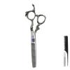 6.0 Inch Hair Cutting Scissor Thinning Shears Professional Hairdressing Scissors Kit Barber Accessories Dragon Shaped Salon Hair Clipper Japanese Steel (Size : Thinning Scissor) view 1