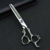 6.0 Inch Hair Cutting Scissor Thinning Shears Professional Hairdressing Scissors Kit Barber Accessories Dragon Shaped Salon Hair Clipper Japanese Steel (Size : Thinning Scissor) view 2