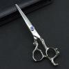 NA 6.0 Inch Hair Cutting Scissor Thinning Shears Professional Hairdressing Scissors Kit Barber Accessories Dragon Shaped Salon Hair Clipper Japanese Steel (Size : Cutting Scissor) view 2