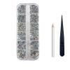 Nail Accessories Rhinestone Box Set, Flat Back Crystal Stones For Diy, Clothes, Shoe Bag,Away view 1