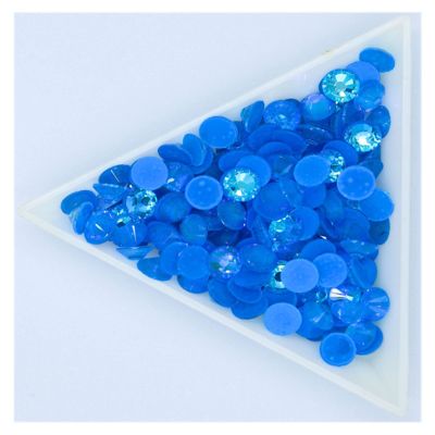 Fluorescence Glass Nail Art Non Hotfix Rhinestones SS4-30 Strass Nail Art Decorations Rhinestones Luminous Crystal AB (Color : 0011, Size : Ss8 1440pcs)